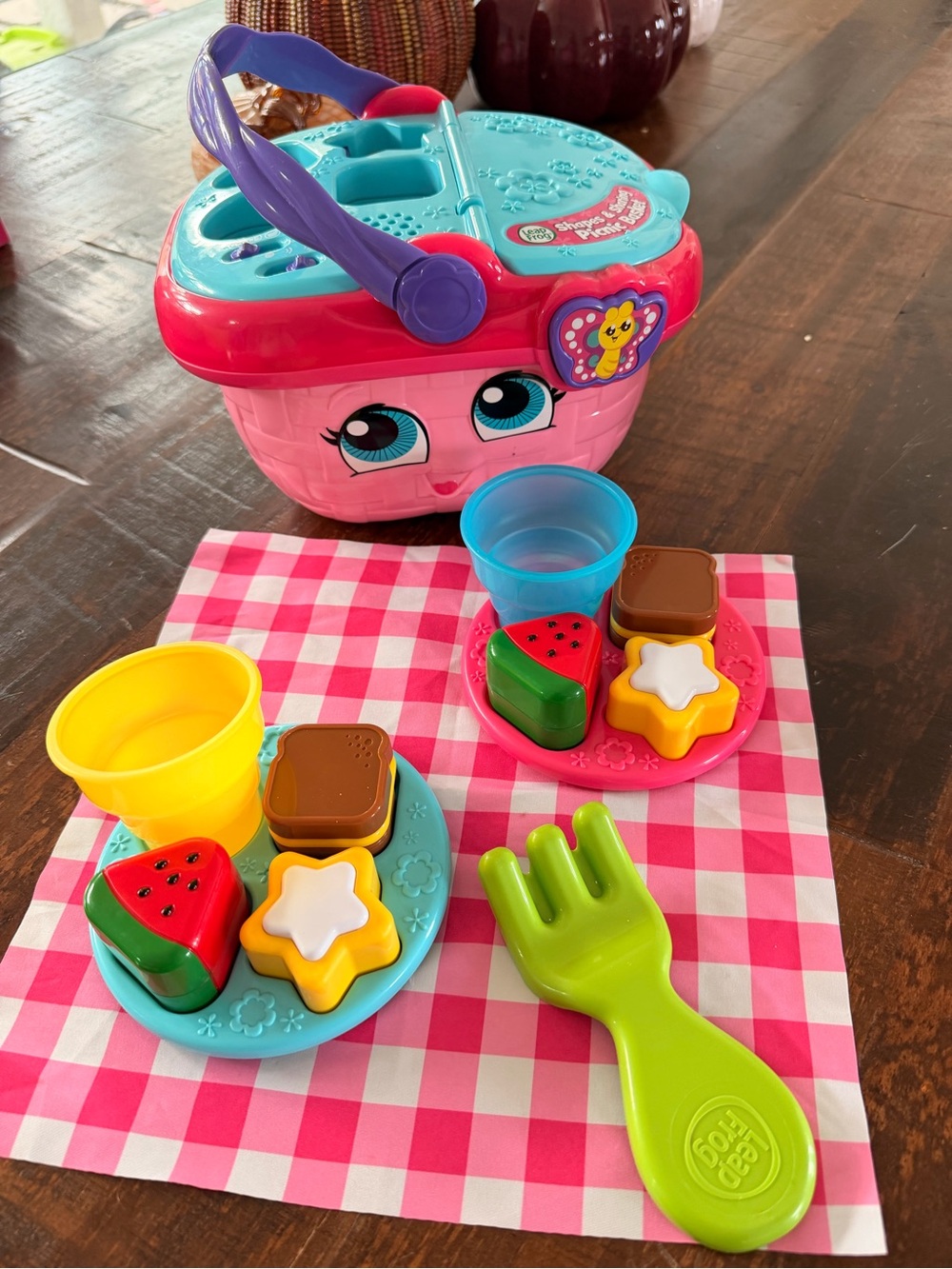 Kids Play Picnic Basket Set with all pieces and working sounds